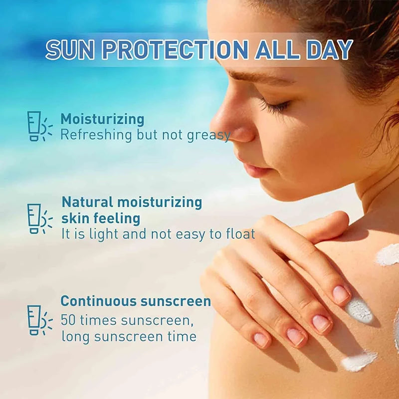 Korean Sunscreen SPF50+PA4+ Skincare Angel Snow Grass Lightweight Sunscreen Moisturizing Isolation Milk Refreshing Sunblock 50Ml